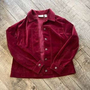 Red Denim Jacket Size 8
